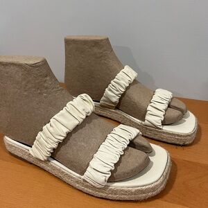 STAUD Maya Espadrille sandals cream 38